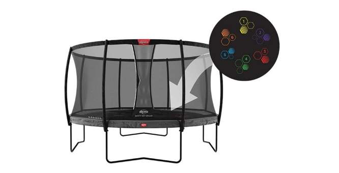 Батут Berg Champion Regular 430 Grey Levels +защитная сетка Safety Net Deluxe Батут Berg Champion Regular 430 Grey Levels +защитная сетка Safety Net Deluxe